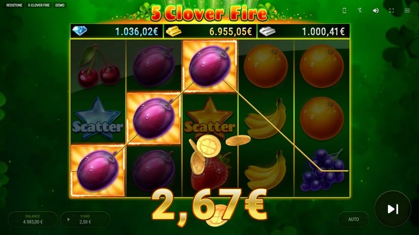 5 Clover Fire slot screen 2