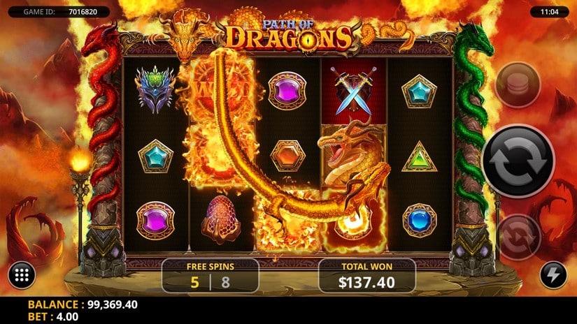 Path of Dragons slot screen 7