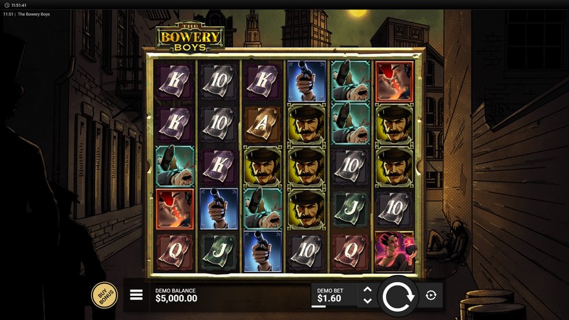 The Bowery Boys slot screen 1