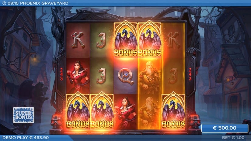 Phoenix Graveyard slot screen 5