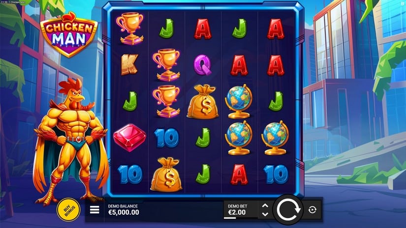 Chicken Man slot screen 1