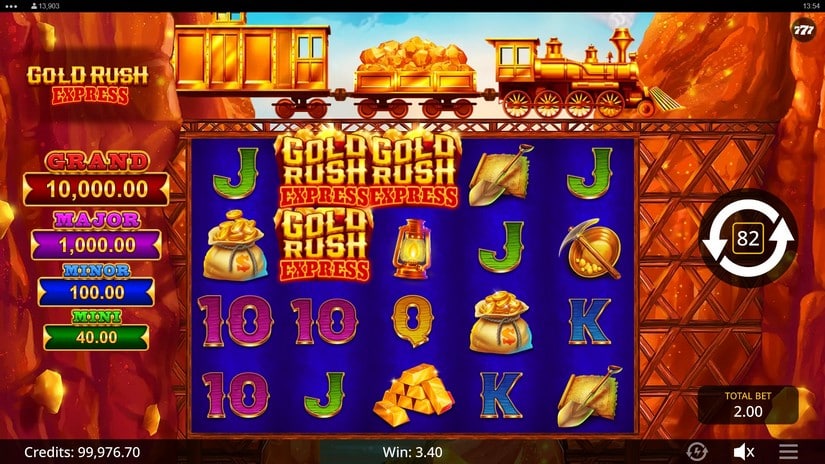Gold Rush Express slot screen 3