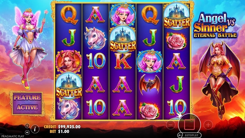 Angel Vs Sinner Eternal Battle slot screen 2