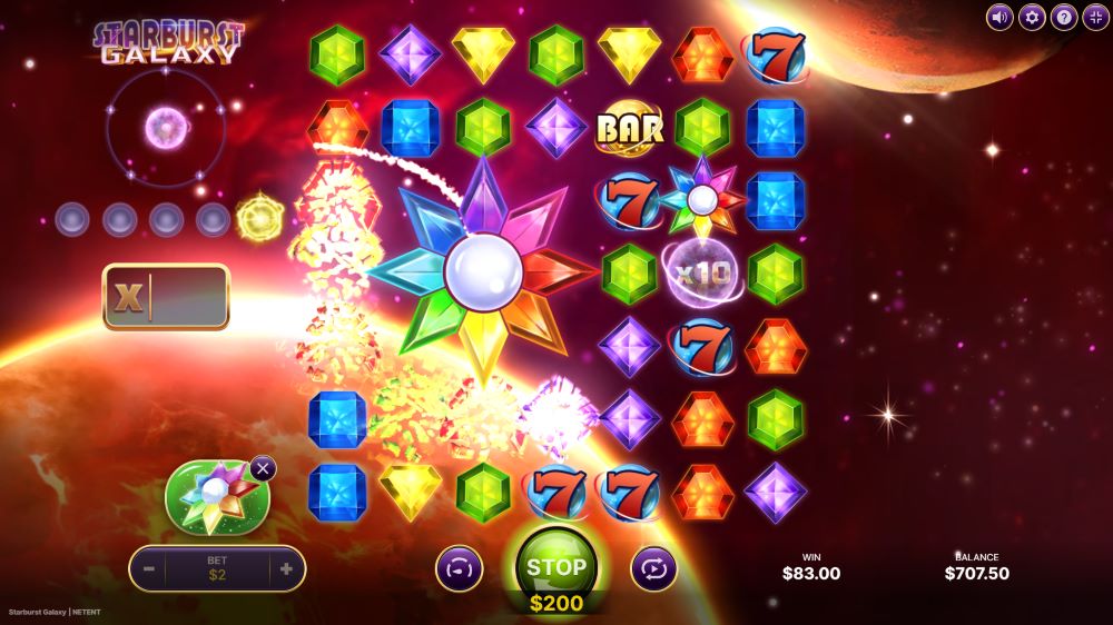 Starburst Galaxy Bonus Game