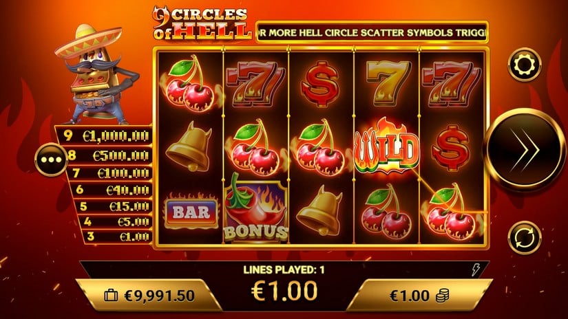 9 Circles of Hell slot screen 2