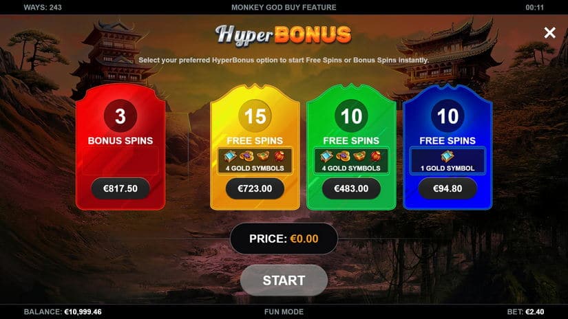 Monkey God slot screen 2