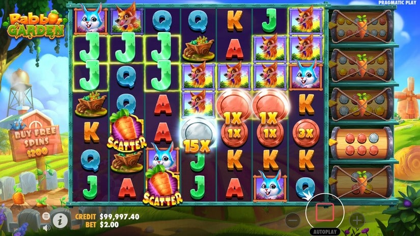 Rabbit Garden slot screen 3
