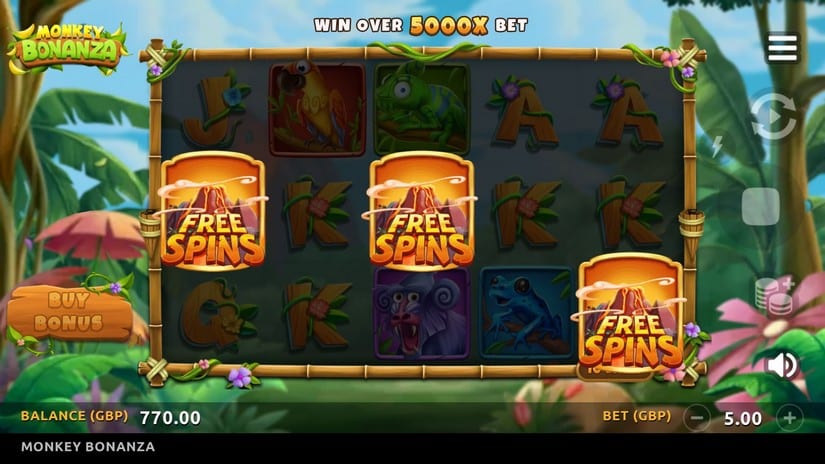 Monkey Bonanza slot screen 2