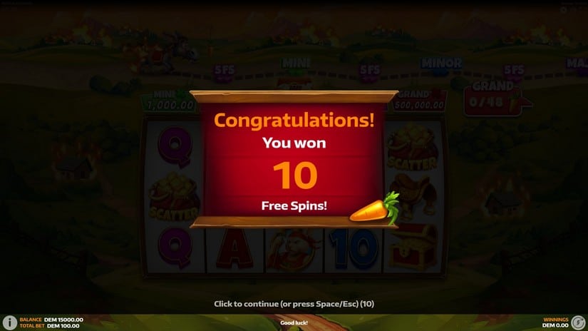 Bonkey Donkey slot screen 3