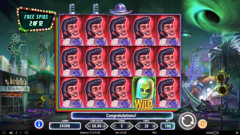 Invading Vegas slot screen 5