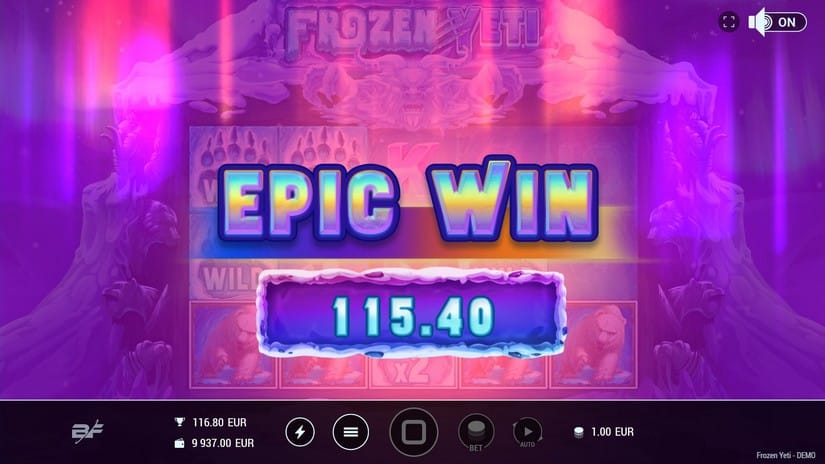 Frozen Yeti slot screen 5