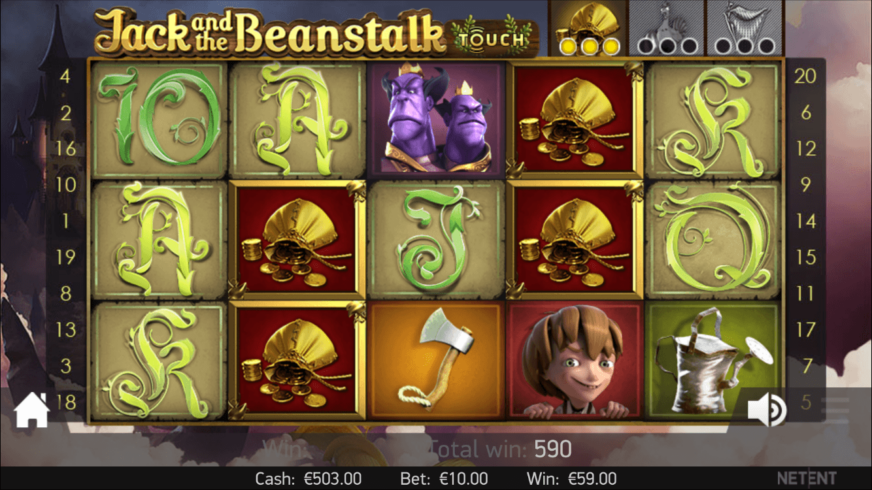 Jack and the Beanstalk slot screen 3