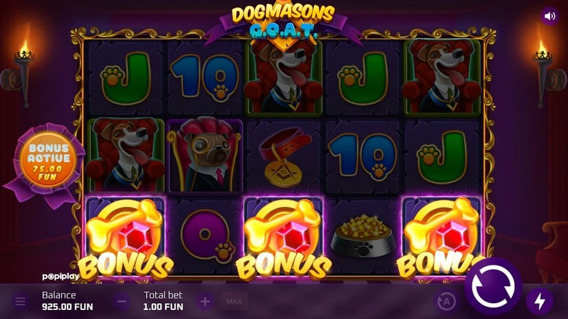 Dogmasons GOAT slot screen 2
