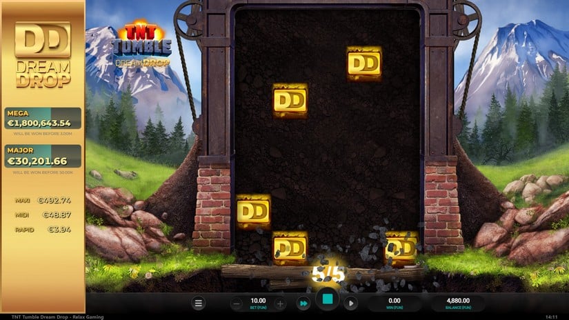 TNT Tumble Dream Drop slot screen 2