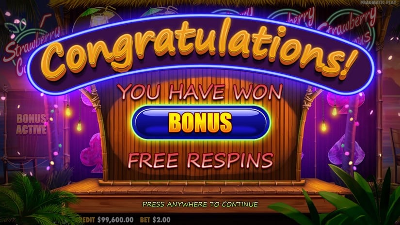 Strawberry Cocktail slot screen 3