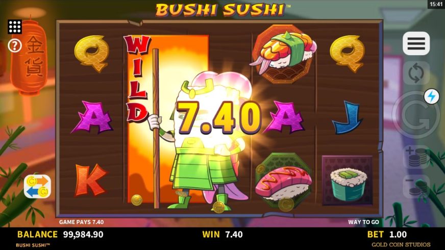 Bushi Sushi slot screen 3