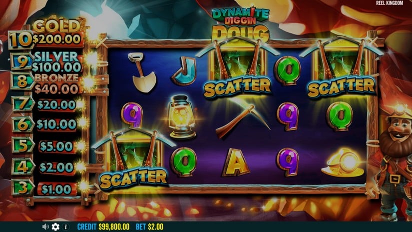 Dynamite Diggin Doug slot screen 2