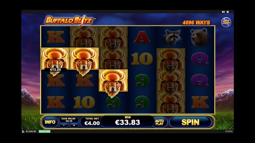 Buffalo Blitz slot screen 2