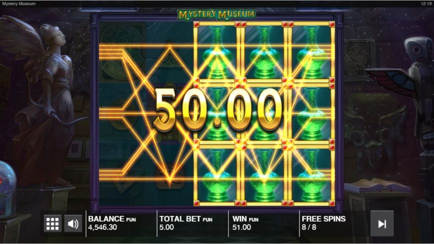 Mystery Museum slot screen 4