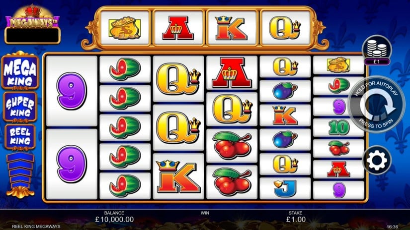 Reel King Megaways slot screen 1