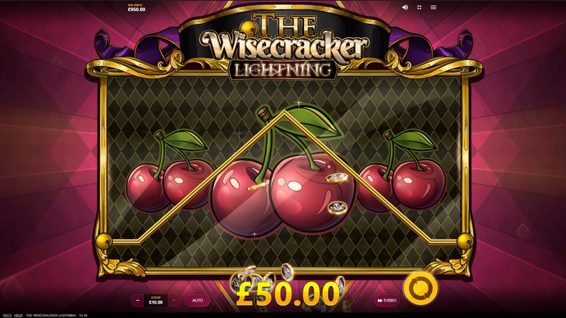 The Wisecracker Lightning slot screen 4