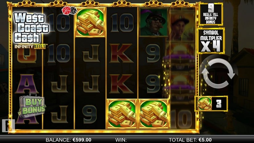 West Coast Cash Infinity Reels slot screen 3