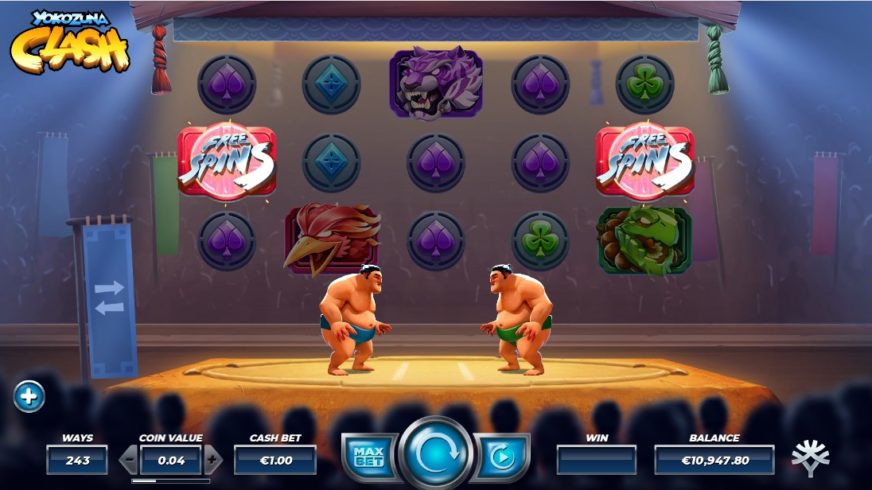 Yokozuna Clash slot screen 4