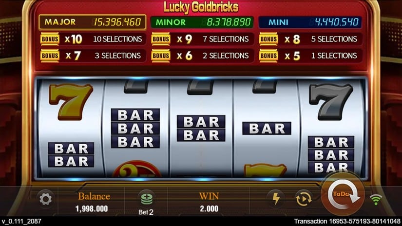 Lucky Goldbricks slot screen 2