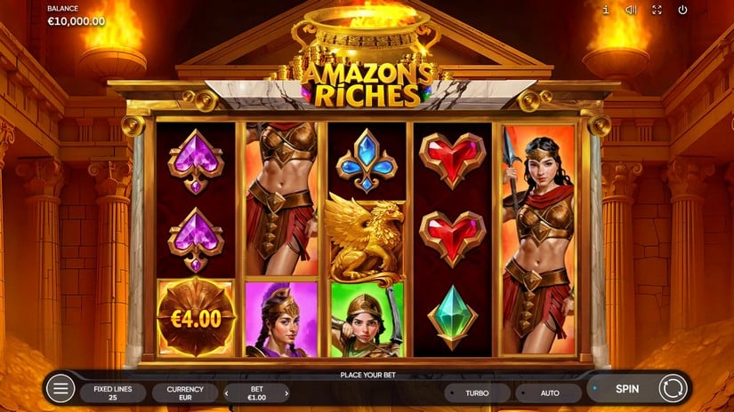 Amazons Riches slot screen 1