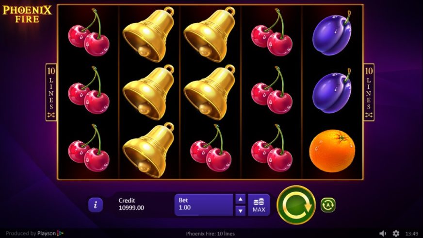 Phoenix Fire slot screen 1