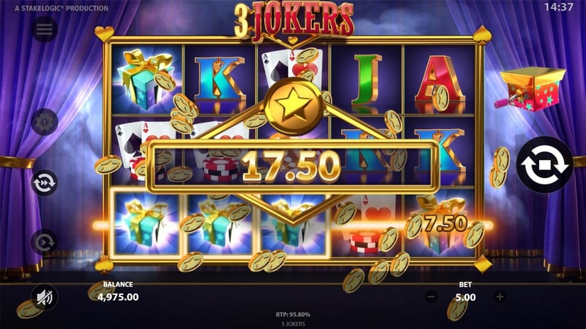 3 Jokers slot screen 2