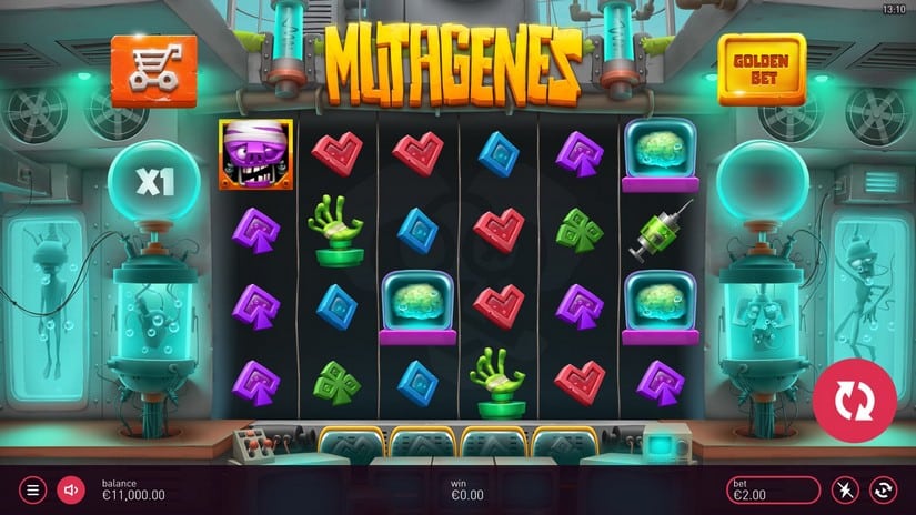 Mutagenes slot screen 1