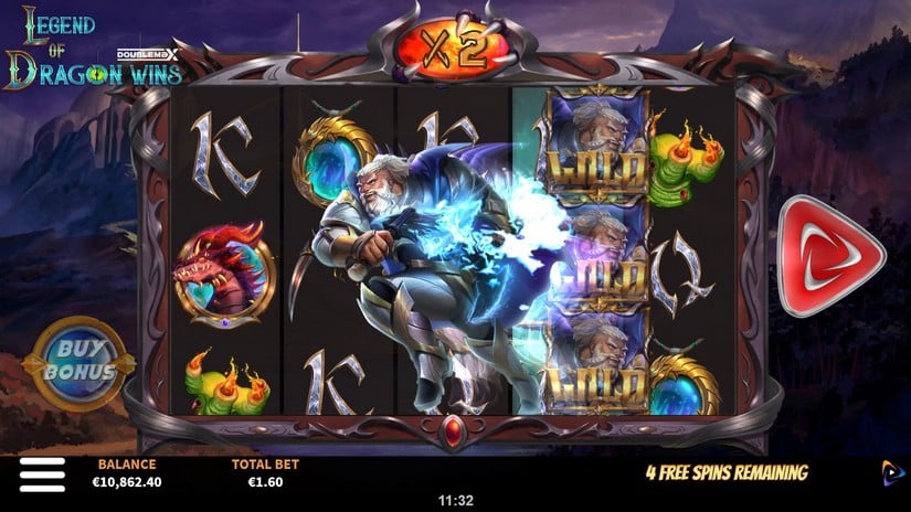 Legend of the Dragon Wins DoubleMax slot screen 4