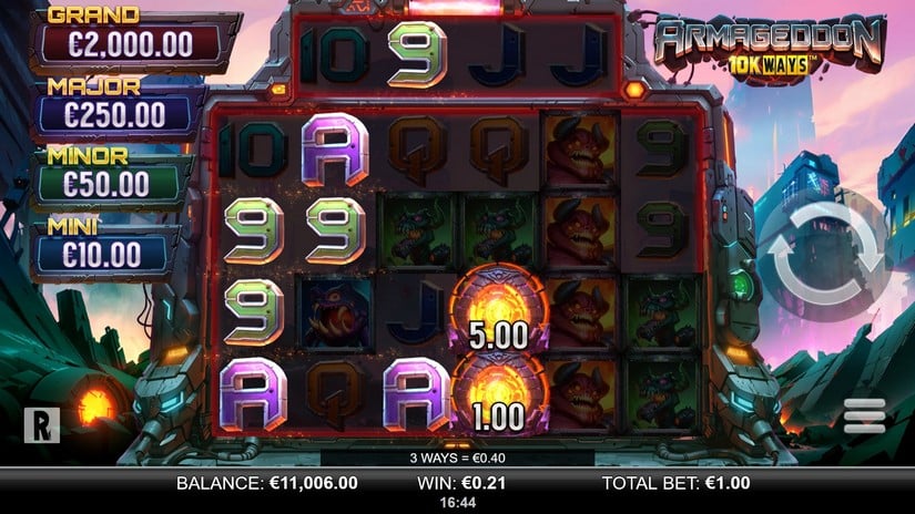 Armageddon Megaways slot screen 2