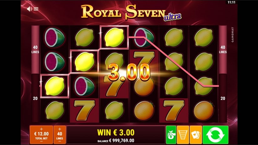 Royal Seven Ultra slot screen 3