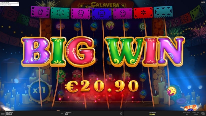 Calavera Crush slot screen 5