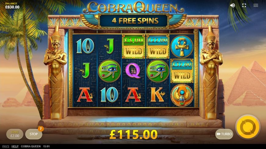 Cobra Queen slot screen 4