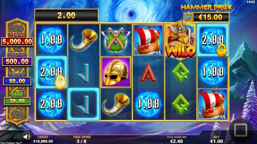 Thor’s Hammer Time slot screen 4