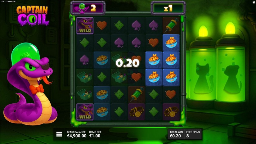 Captain Coil slot screen 4