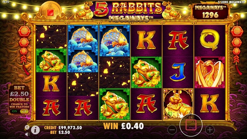 5 Rabbits Megaways slot screen 2