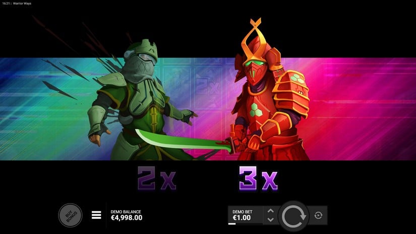 Warrior Ways slot screen 2