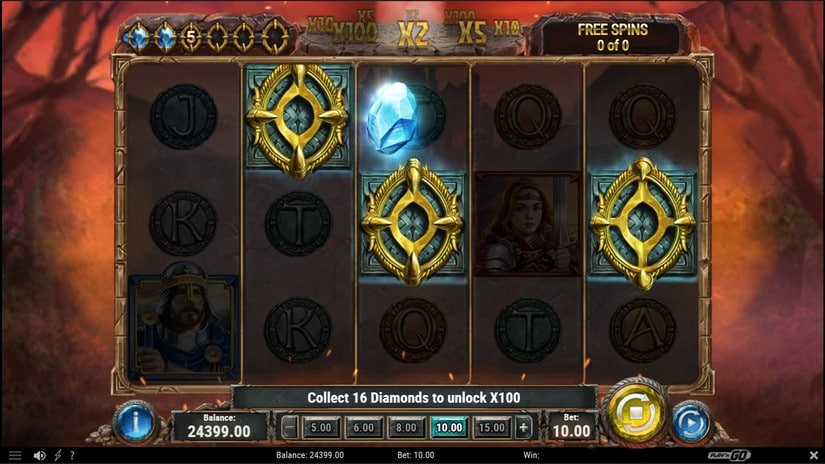 Diamonds of the Realm slot screen 5