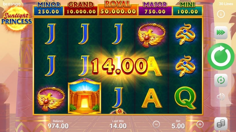 Sunlight Princess slot screen 2