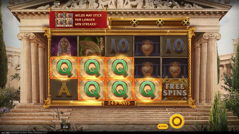 Alexander the Great: World Conqueror slot screen 3