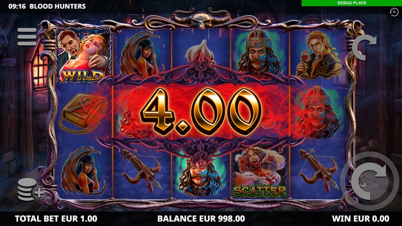 Blood Hunters slot screen 2