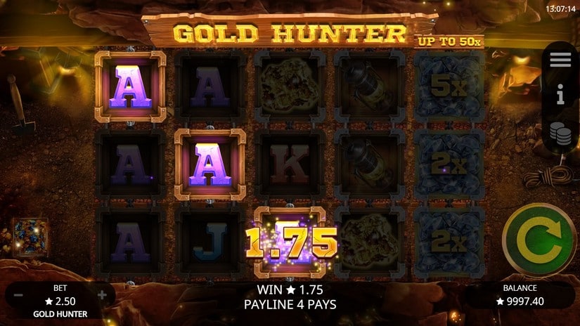 Gold Hunter slot screen 2