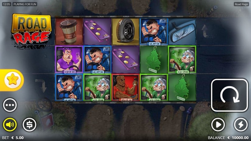 Road Rage slot screen 1