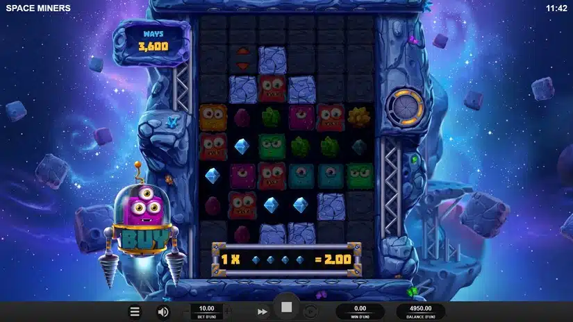 Space Miners slot screen 2
