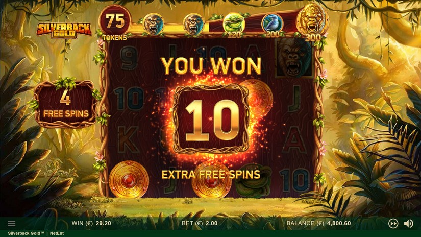 Silverback Gold slot screen 7