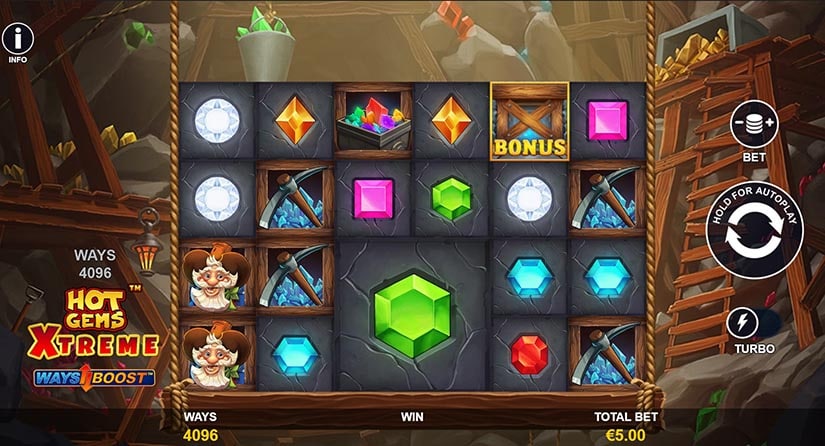 Hot Gems Extreme slot screen 3
